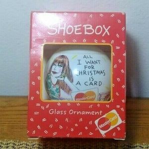 1992 Hallmark Shoebox Greetings GlassBall Ornament